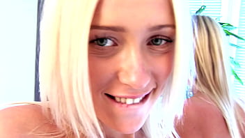Sultry Blondes Slobbering, Stretching, And Spreading Their Tight Pink Holes Wide Open