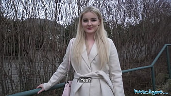 Sizzling California Blonde Takes A Massive European Rod For A Public Service