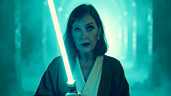 Aged Royal Leia Services Scoundrel Han With Her Mouth As She Pleasures Her Own Body
