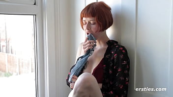 Fiery-haired Beauty Gets Steamy In Her Debut Solo Scene