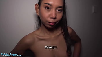 Desperate Asian Babysitter With Perky Tits And A Tight, Shaved Pussy Gets Her Greedy Holes Stretched Raw In Public For Extra Cash.