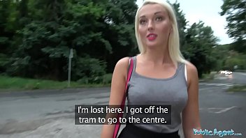 A Lost Stranger Fucks A Blonde Public Agent