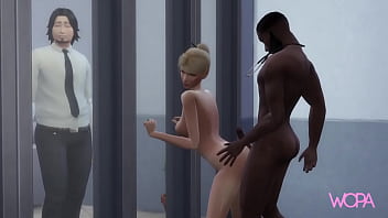 Hotwife Gets Railed By The Doctor While Her Cuckold Husband Watches Like A Pathetic Donkey.