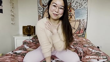 A Deliciously Naughty Chinese Cutie Gets Soaked Filming Her First Solo Scene For Us