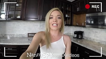 Sultry Blonde Nanny Teases Her Boss’s Massive Cock