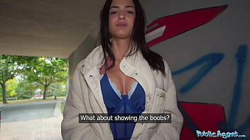Spanish Teen Takes A Massive Cock In Her Tight Pussy For A Public Blowjob Under The Sun