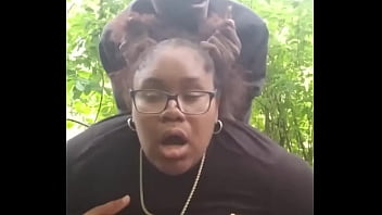 Exposing A Thick Young Ebony Slut With A Massive Booty In Public