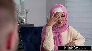 Tiny Muslim Slut Gets Pounded Hard, Her Hijab Still Perfectly In Place