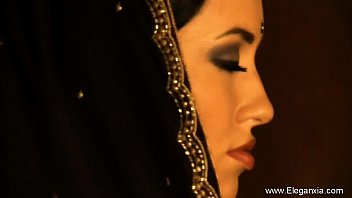 Sultry Brunette Bombshell Swaying To A Sensual Bollywood Beat