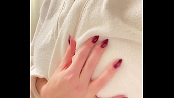 Steamy Step-mom Strokes Her Soaked Tits After A Hot Shower