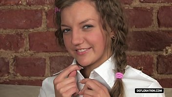 Slippery Russian Blonde Teen Fingers Her Soaking Wet Pussy