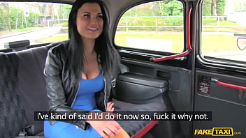 Fake Taxi – The Girl In The Blue Dress – A Horny 30-something Brunette Businesswoman With Huge Tits Gets Her Brains Fucked Out And Cums Hard All Over The Cabbie’s Thick Cock