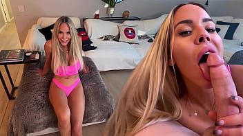 Blonde Bombshell With Massive Tits Shatters The Neighbor’s Dick