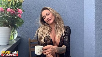 Sizzling Blonde Michaela Isizzu Gets Herself Off On The Balcony For All To See