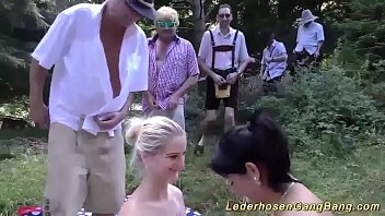 Feral Teutonic Forest Fuck Fest: A Raw Gangbang Gathering
