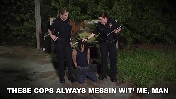 Busty Milf Cops Dominate And Punish Their Hard Black Felon