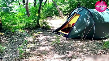 Caught A Glimpse Of A Wild Camper Girl Pleasuring Herself Under The Stars