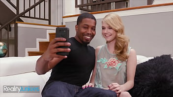 Naughty Little Blonde Hannah Hayes Gets Her Tight Pussy Stretched By Isiah Maxwell’s Massive Black Cock While Her Boyfriend Is Away