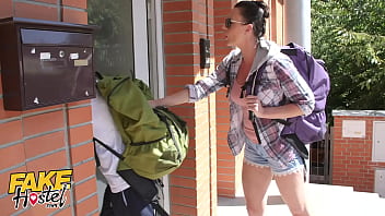 Cunning Cheater Pounds Tempting Teen Backpacker While His Girlfriend Sleeps Unaware Next Door