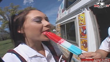 Petite Brunette Student Teen With Perky Little Tits Gets Wild And Steamy In A Car