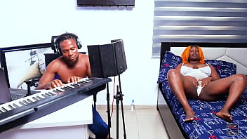 Sultry Ebony Babe Gets Pounded Hard In The Music Studio