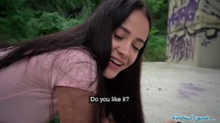 Soaked And Screaming, This Innocent 19-year-old Gets Her Tight Little Pussy Stretched Wide By A Massive Cock In The Pouring Rain.