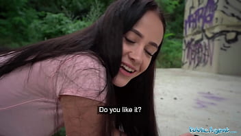 Soaked And Screaming, This Innocent 19-year-old Gets Her Tight Little Pussy Stretched Wide By A Massive Cock In The Pouring Rain.
