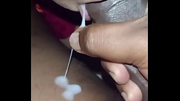 Greedy Indian Teen Gulping Down Every Last Drop Of Creamy Reward