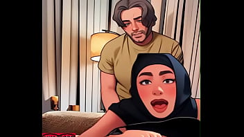Hijabi Anime Babe Gets Pounded Doggystyle, Staring Right At The Camera As She Takes It Deep