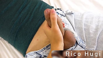 Gripping His Massive Cock, I Slobber All Over That Throbbing Shaft