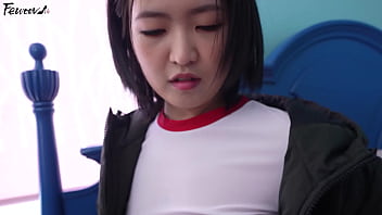 Naughty Korean Babe In Black Stockings Craves Your Cock