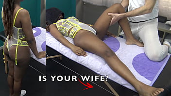Is That Your Wife Watching As This Old Masseur Rubs His Young Client Down With Slick, Slippery Lotion In A Steamy Black Massage?