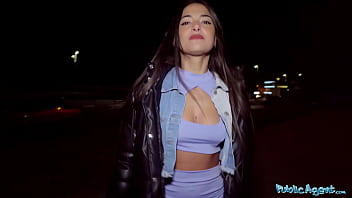 Sneaky Slut Nuria Millan Gets Caught Giving A Sloppy Public Blowjob To A Massive Cock