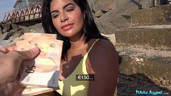 Sandy Slut Gets Railed On The Shore Then Double Stuffed In The Private Pool By A Public Agent