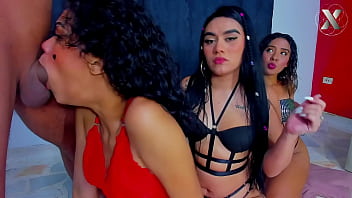 Three Fiery Latinas On Their Knees, Mouths Open And Ready To Give You The Sloppiest, Most Mind-blowing Blowjobs You’ve Ever Dreamed Of