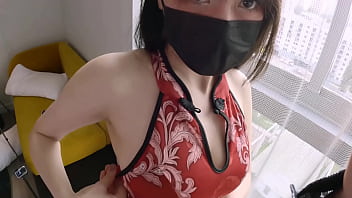 My Busty Asian Girlfriend In A Tight Cheongsam Gets Pounded Until She Gushes