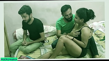 A Lusty Indian Stud Shares His Insatiable Girlfriend With A Trembling Virgin Boy, Both Pounding Her Tight Holes In A Wild Threesome With Filthy Hindi Moans