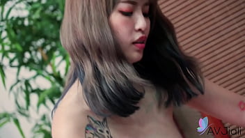 A Busty Chinese Beauty Gets Nasty With A Chubby Stud.