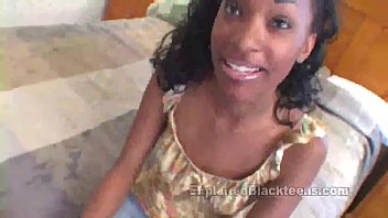Ebony Beauty Takes A Thick White Shaft Deep Inside Her
