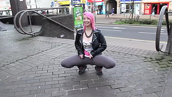 Bold And Brazen Beauty Flaunts Her Round, Ripe Ass In The Open, Arching Her Back To Release A Hot, Steamy Stream Right Through Her Thighs For All To See.