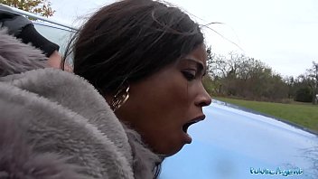 Busty British Ebony Queen Kiki Minaj Gets Rough Outdoor Fuck