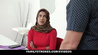 My Stepsister Maya Farrell, Wrapped In Her Hijab, Learns To Worship My Cock With Her Eager Mouth