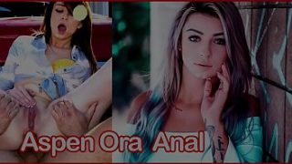 Aspen Ora Gets Her Tight Asshole Stretched While Bent Over The Hood Of A Car