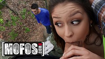 Kneeling In The Dirt, I Worship Catalina Ossa’s Perfect Cock Under The Open Sky.