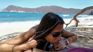 Sucking Cock In The Sand With The Waves Crashing