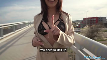 A Sizzling Brunette Slut Flaunts Her Perfect Tits And Ass Before Getting Down On Her Knees To Suck And Fuck Like A Total Whore.