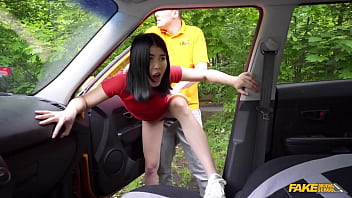Sizzling Asian Beauty Chokes On My Throbbing Rod Until It’s Scorching Hot – Porn Parody: Fake Driving School