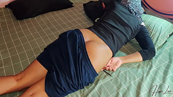 Malaysian Hijabi Beauty Gets A Steamy, Passionate Session From Her Eager Neighbor.