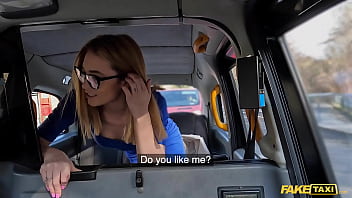 Thick-glassed Teen Slut Takes A Ride On The Taxi Driver’s Massive, Thick Cock
