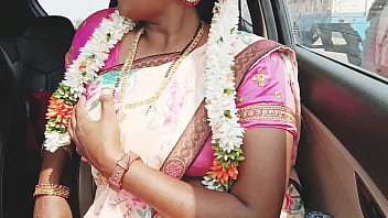 Sultry Saree-clad Bhabi Gets Nasty With Dirty Telugu Whispers During A Steamy Car Romance